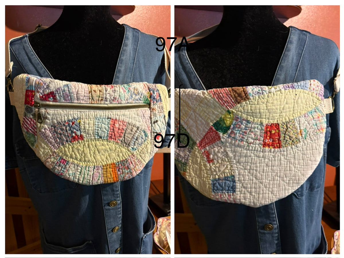 Vintage Quilted Sling Bag #97D