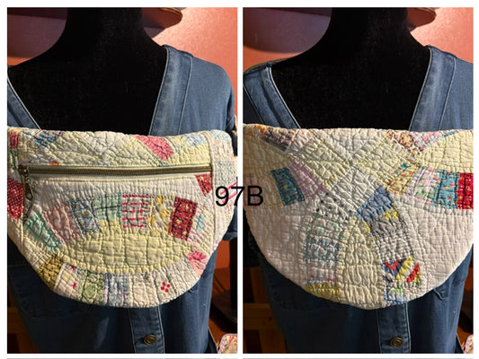 Vintage Quilted Sling Bag #97B