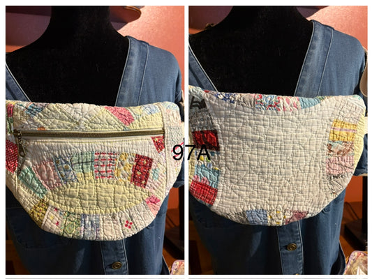 Vintage Quilted Sling Bag #97A