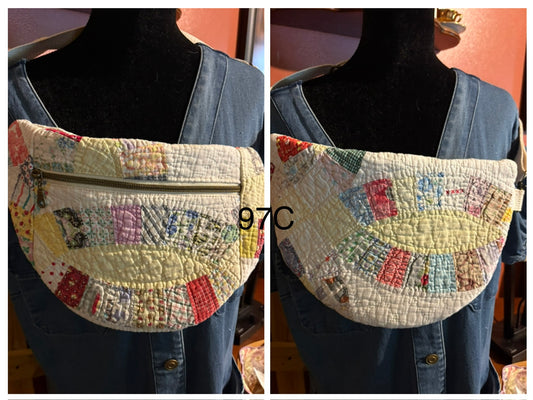 Vintage Quilted Sling Bag #97C
