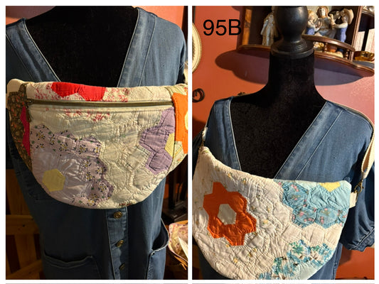 Vintage Quilted Sling Bag #95B