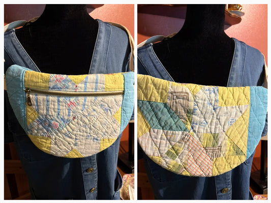 Vintage Quilted Sling Bag #96A