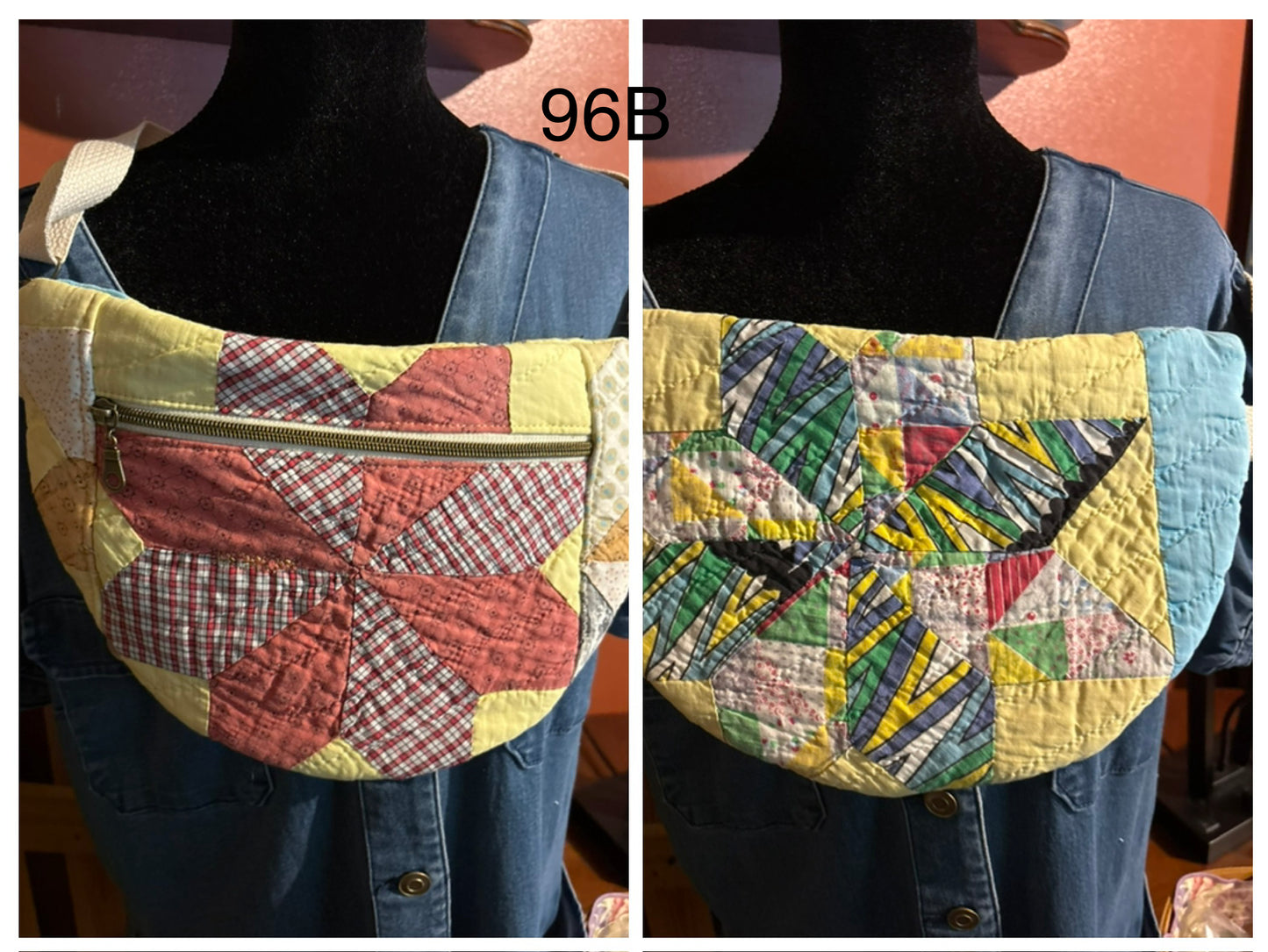 Vintage Quilted Sling Bag #96B